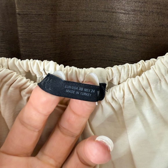 Zara Cream Maxi Dress XS - Picture 2 of 6